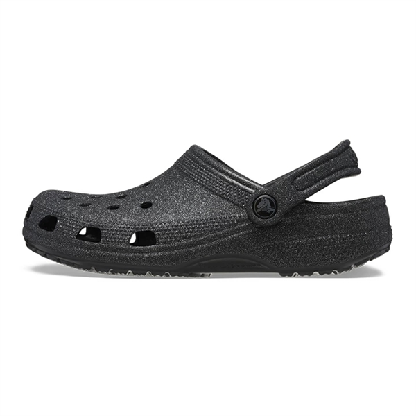 Crocs Classic Glitter Clog - Black Glitter